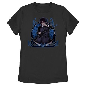 Women's Wednesday Anime Addams T-Shirt - 1 of 4