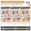 Vanity Mirror with Lights, 17 LED Hollywood Lighted Mirror, 3 Color Modes, Touch Control & USB Charging, Dimmable Tabletop/Bedroom Mirror - 2 of 4