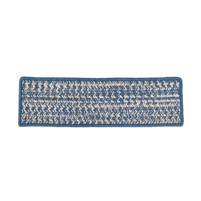 Colonial Mills Monterey Wool Tweed Stair Treads - Blue 8"x28" (SET 13)