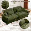 Christopher Knight Home Bernal 93.7" Modern 2 Seat Velvet Round Arm Sofa with Pillows - 4 of 4