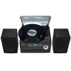 Jensen 3-Speed Stereo Turntable with Pitch Control/CD/Cassette and AM/FM Stereo Radio - Black - 3 of 4