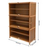 YIYIBYUS 7 Tiers Shoe Storage Cabinet, Free Standing Shoes Shelf Organizer with Doors - 4 of 4