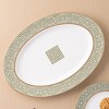 Noritake Infinity Green Gold Gold Medium Oval Serving Platter - 3 of 4