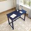Plank+Beam Solid Wood Writing Desk, Simple Desk for Bedroom, Home Office Study Desk, 39.5" - 4 of 4