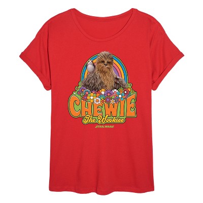 Women's - Star Wars - Retro Chewy Oversized Graphic T-Shirt