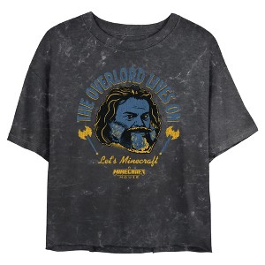 Junior's A Minecraft Movie Steve the Overlord Lives On Quote T-Shirt - 1 of 4