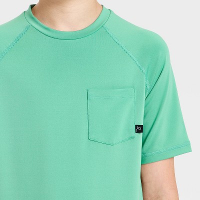 Art Class Boys' Rash Guard Tops - art class™ Turquoise Green M — фото 3