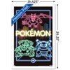 Trends International Pokémon - Neon Group Framed Wall Poster Prints - 3 of 4