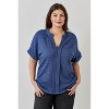 WEST K Women's Maribel Plus Size Smocked Knit Dolman Sleeve Blouse - 4 of 4