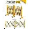 Expandable Metal Barricade, Adjustable Safety Barrier with Wheels, Folding Traffic Fence for Crowd Control, Portable & Heavy-Duty Construction Gate - 2 of 4