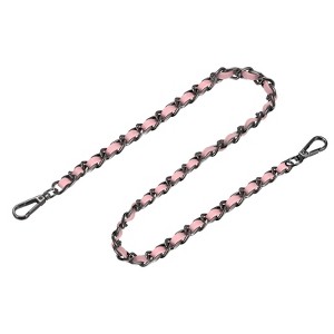 Unique Bargains Metal Corrosion-Resistant PU Leather Purse Flat Chain Straps - 1 of 3