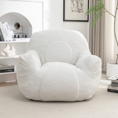 Bean Bag Chair With Tufted Stuffed Filling,Fluffy And Lazy Sofa,BeanBag Chairs With Memory Foam For Apartment Living Room-Cuddlewood