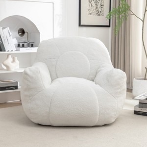 Bean Bag Chair With Tufted Stuffed Filling,Fluffy And Lazy Sofa,BeanBag Chairs With Memory Foam For Apartment Living Room-Cuddlewood - 1 of 4