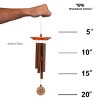 Woodstock Chimes Signature Collection, Woodstock Amber Chime,  20'' Bronze Wind Chime WABR - image 4 of 4