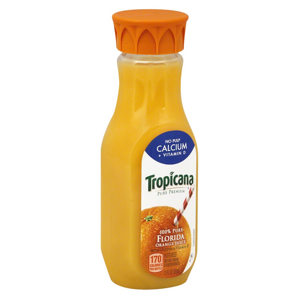 UPC 048500017760 product image for Tropicana Pure Premium No Pulp Orange Juice with Calcium - 12 fl oz | upcitemdb.com