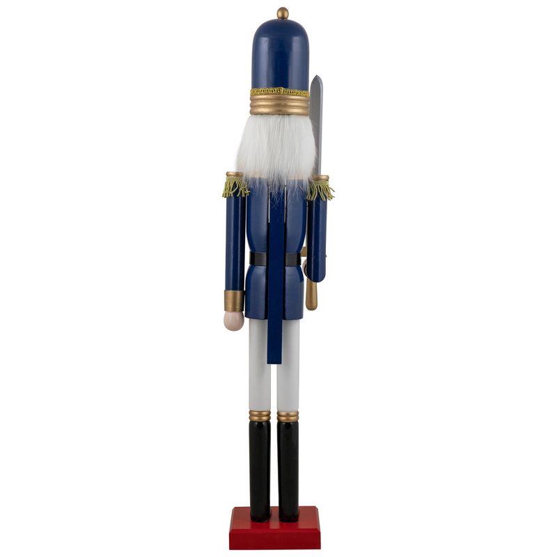 Northlight 48.25" Blue and White Christmas Nutcracker Soldier with Sword, 5 of 6