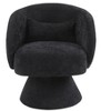 TOAOTBNBO 360° Swivel Accent Chair With Barrel-curved backrest, Modern Armchair for Bedroom Club Chair with Sloping Arms and Stylish Base - 2 of 4