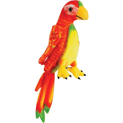 Underwraps Real Planet Parrot Red 12 Inch Realistic Soft Plush