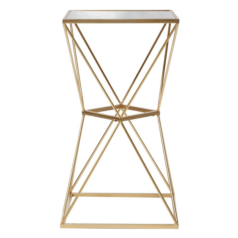 Glam Geometric Mirrored Accent Table Gold - Olivia &#38; May, 6 of 11