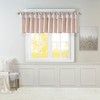 MAYEERTY 50x26" Lightweight Faux Silk Valance With Beads White - 3 of 4
