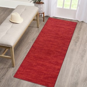 Modern Solid Area Rug Washable Rug Stain Resistant Non-Slip Rug for Living Room Bedroom - 1 of 4