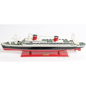 Wooden Model Ship 32" – SS United States – Handcrafted Decorative Replica By Old Modern Handicrafts - 1 of 4