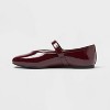 Women’s Elena Mary Jane Flats with Memory Foam Insole – A New day™ Burgundy - 2 of 3