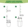 16 Inch Tall Planters Set of 2 for Indoor&Outdoor Plants with Water Level Monitor & Drainage Hole & Wheels - 4 of 4