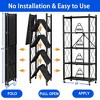 Musment 5-Tier Storage Shelving Unit, Metal Shelf, Foldable Storage Shelf with Wheels,  Garage Shelf, Metal Storage Rack, Kitchen Shelf - 2 of 4