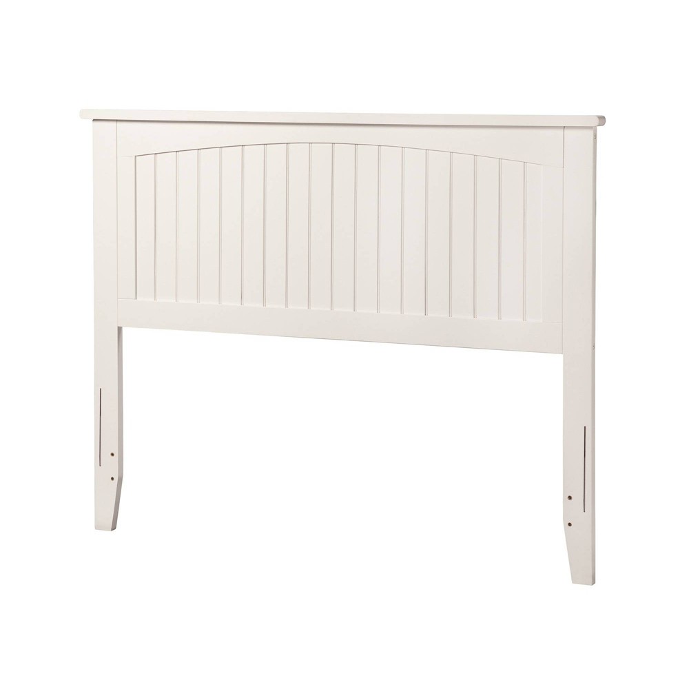 Photos - Bed Frame AFI Full Nantucket Headboard White: Hardwood Frame, Adjustable Height, Satin Finish, No Box Spring Needed 