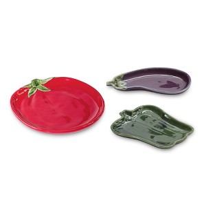 Ceramic Vegetable Plate (Set of 3) - 1 of 4