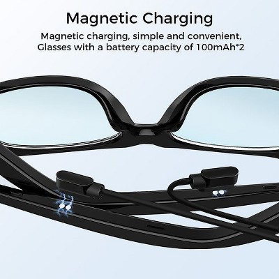Sungale Smart Glasses: Bluetooth, W/Multi-Lens (Polarized/Yellow/Blue Light Filter), Mic, Open-Ear Stereo, IP65, 5-Hr Battery ' Music listening/Calls - image 5
