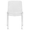 LeisureMod Murray Waterfall Edge Design Plastic Dining Chair, Set of 2 - 3 of 4