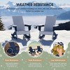 WestinTrends Ashore Outdoor HDPE Plastic Preschool Toddler Modern Adirondack Rocking Chairs (Set of 2) - 4 of 4