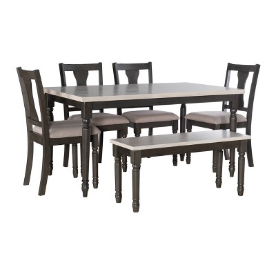 6pc Reagan Dining Set Gray - Powell Company