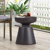 NicBex Modern Concrete Outdoor Side Table, LightWeight Geometric End Tables, All-Weather Garden Stools, Patio Accent Table - 3 of 4