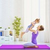 Costway 6''x 2''Gymnastics Yoga Mat Thick Two Folding Panel Gym Purple - 4 of 4