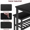 Dining Table Set for 4, Modern Kitchen Table with 2 Chairs and Bench for Small Space - 4 of 4