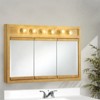Richland 48-Inch Lighted Wood Medicine Cabinet in Nutmeg Oak - 2 of 2