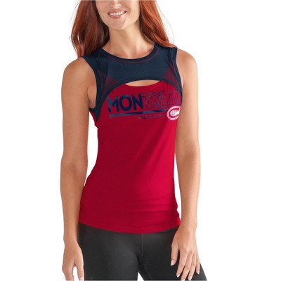 G-III Sports Womens Montreal Canadiens Tank Top, Red, Small