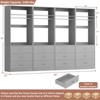 Aheaplus Freestanding 24" Closet System with 3 Wood Drawers - 4 of 4