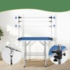 VisioGear 46 Inch Foldable Dog Grooming Table for Home with Adjustable Arm, Noose, and Storage Mesh Tray, Blue, 46"*24"*64" - 4 of 4