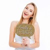 Big Dot of Happiness Chic 13th Birthday - Pink, Black and Gold - Photo Booth Props Kit - 20 Count - 3 of 4