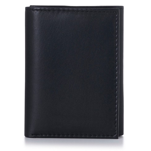 Alpine Swiss Mens Trifold Wallet Genuine Leather Comes In Gift Bag : Target