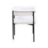 Meridian Furniture,Malin Linen Textured Fabric Dining Chair, Set of 2 - 3 of 4