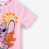 Disney Stitch Baby Boy Girl 2pcs Naia Sustainable Fabric Character Print Romper and Pants Set - 4 of 4