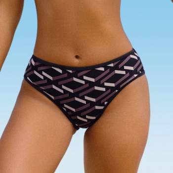 Women's Plaid Classical Bikini Bottom- Cupshe