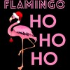 Men's Design By Humans Flamingo HoHoHo Christmas Day X-Mas Flamingo Shirt By TomGiant T-Shirt - 2 of 4