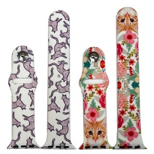 Olivia Pratt 2 Pack Printed Silicone Apple Watch Band - 1 of 4