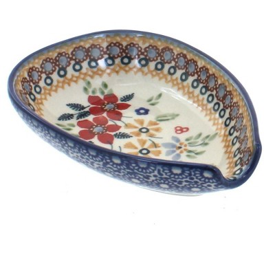 Blue Rose Polish Pottery Manufaktura Spoon Rest